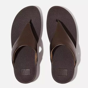 Fitflop Lulu Leather Metalic Toe Post Sandal