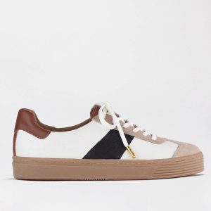 Froggie 12795 Leather Retro Lace-up Sneaker