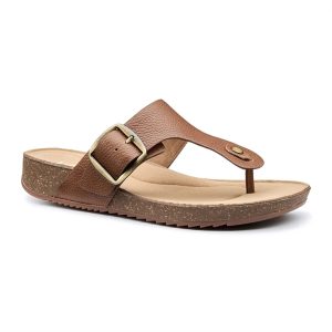 Hotter Resort Leather Toe-post Sandal
