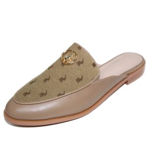 Polo Jacquard Circle Trim Mule