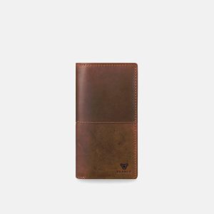 Brando 7176 James Upright Travel Wallet - Brown