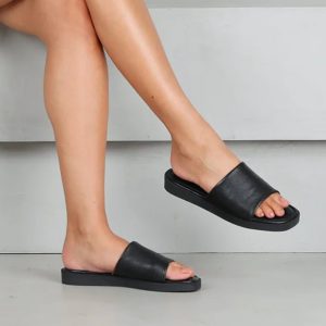 Froggie 12865 Leather Mule flat Sandal