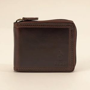 Polo POS450262 Kenya Zip Around Wallet - Brown