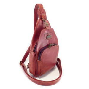 Der Lederhändler Chest Bag Stiff - Tobacco