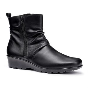 Hotter Milton Wedge Leather Boot