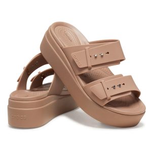 Crocs Brooklyn Buckle Low Wedge Sandal