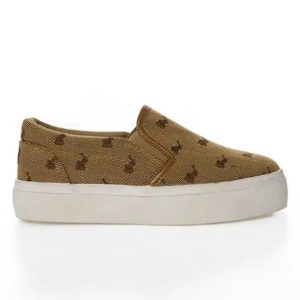Polo Jacquard Platform Slip-on Sneakers